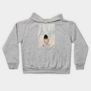 Girl in Paris Kids Hoodie